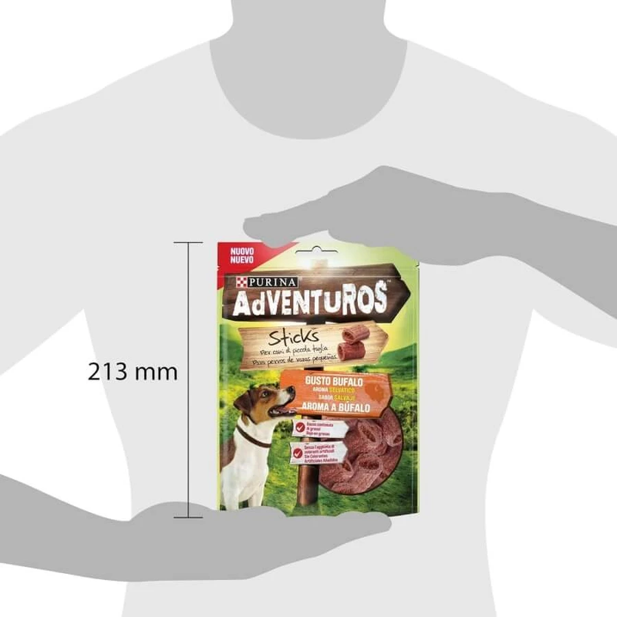 Purina Adventuros Buffalo Mini Sticks – Hundesnacks, 90 g