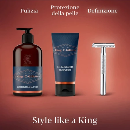 Gillette King C. Gillette - 10 cuchillas de recambio para maquinilla de afeitar
