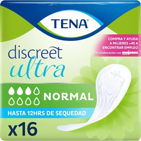 Tena Discreet Ultra - 16 normale inlegkruisjes voor urine-incontinentie