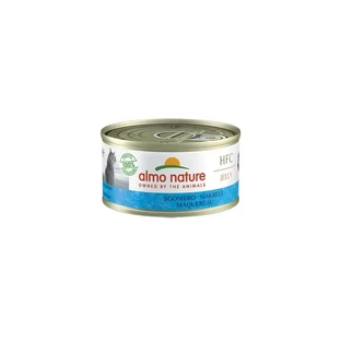 Almo Nature HFC Jelly Mackerel - Comida húmeda para gatos adultos, 70 g