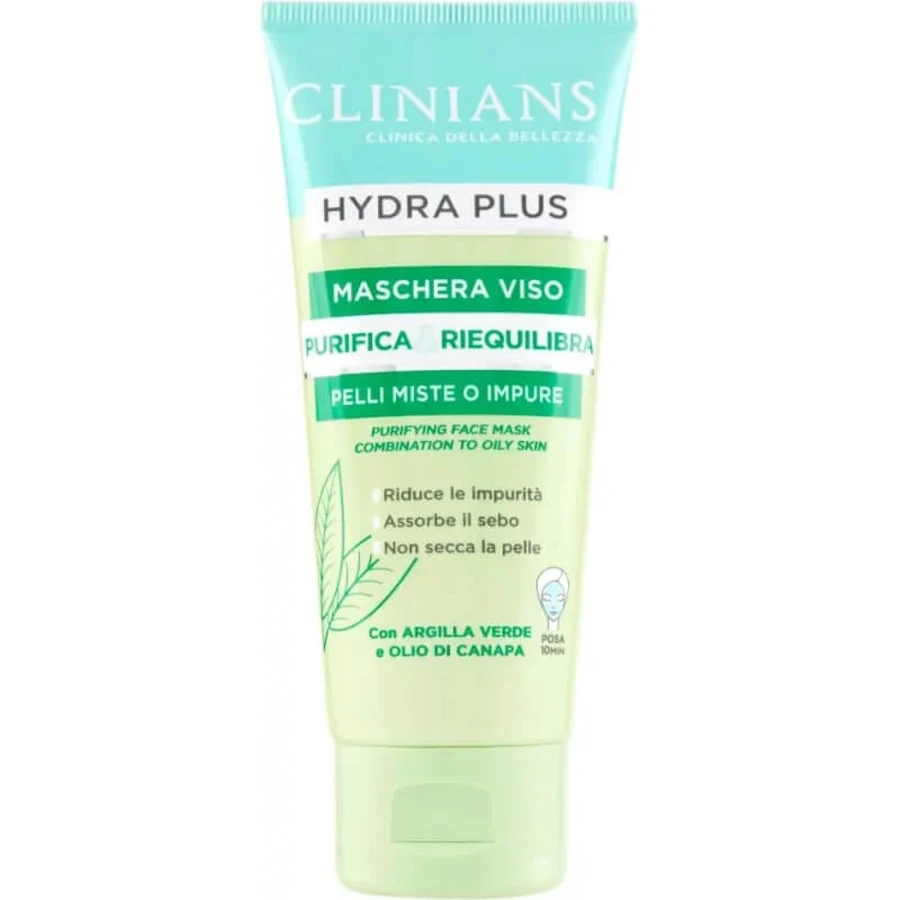 Clinians Hydra Plus - Zuiverend gezichtsmasker, 75 ml