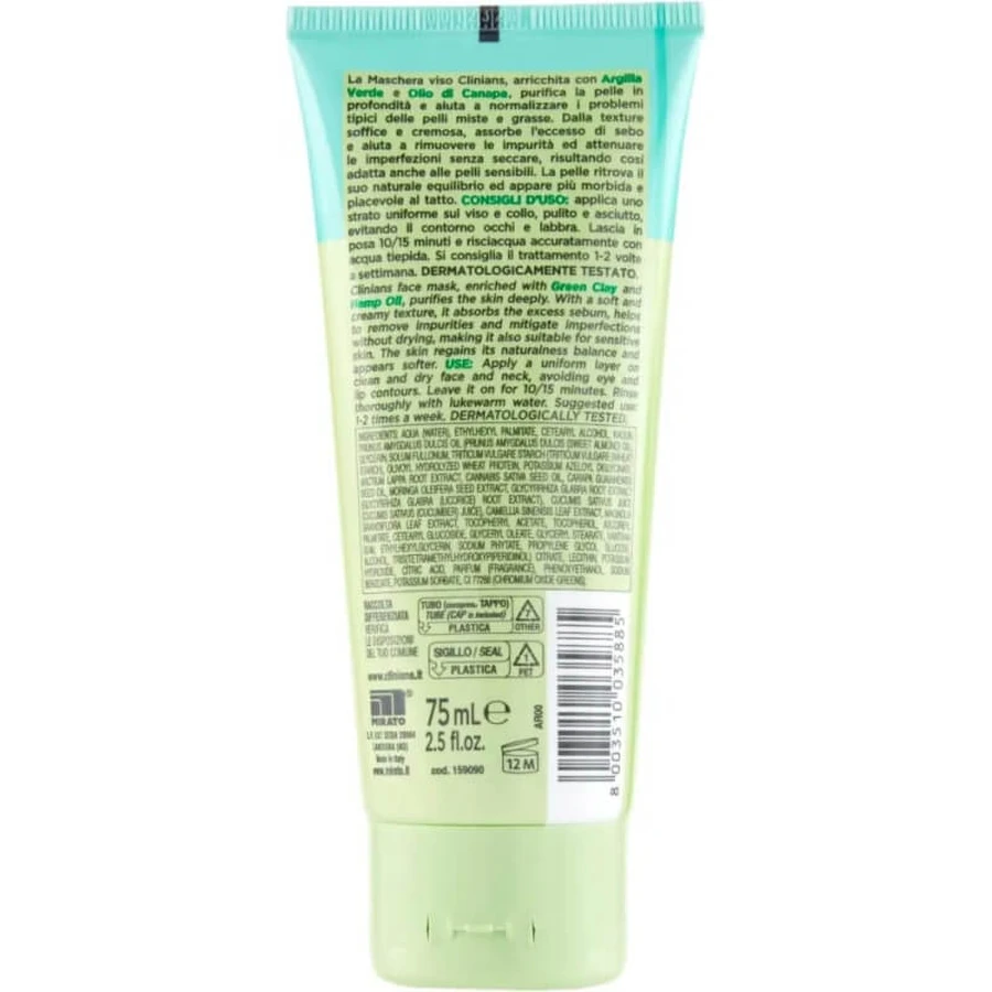 Clinians Hydra Plus - Zuiverend gezichtsmasker, 75 ml