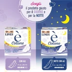 Lines is cotton - 10 daytime pads with wings
