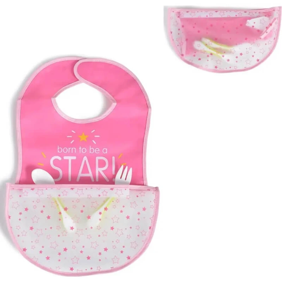 Cangaroo Glam - Waterproof Bib - Pink