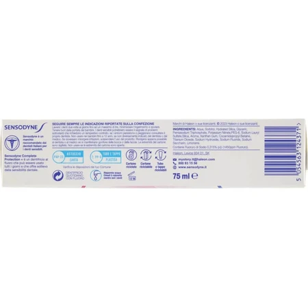 Sensodyne Complete Protection+ Advanced Whitening - Toothpaste, 75 ml
