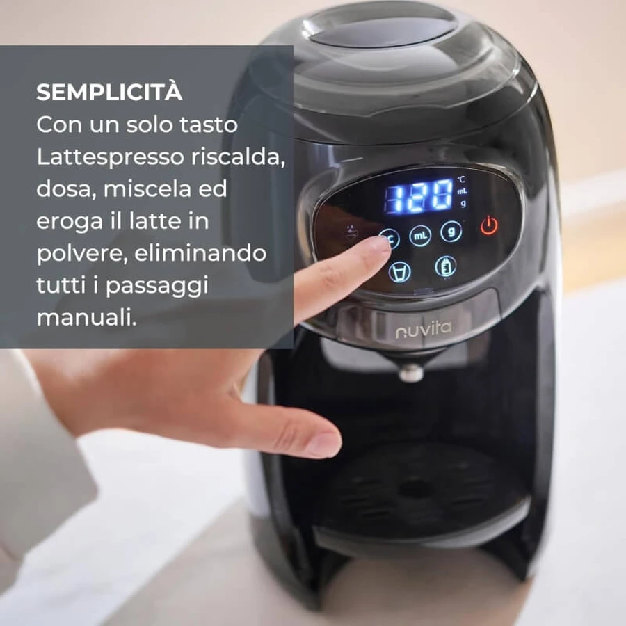 Nuvita Lattespresso: dispensador de fórmula instantánea con sistema cerrado