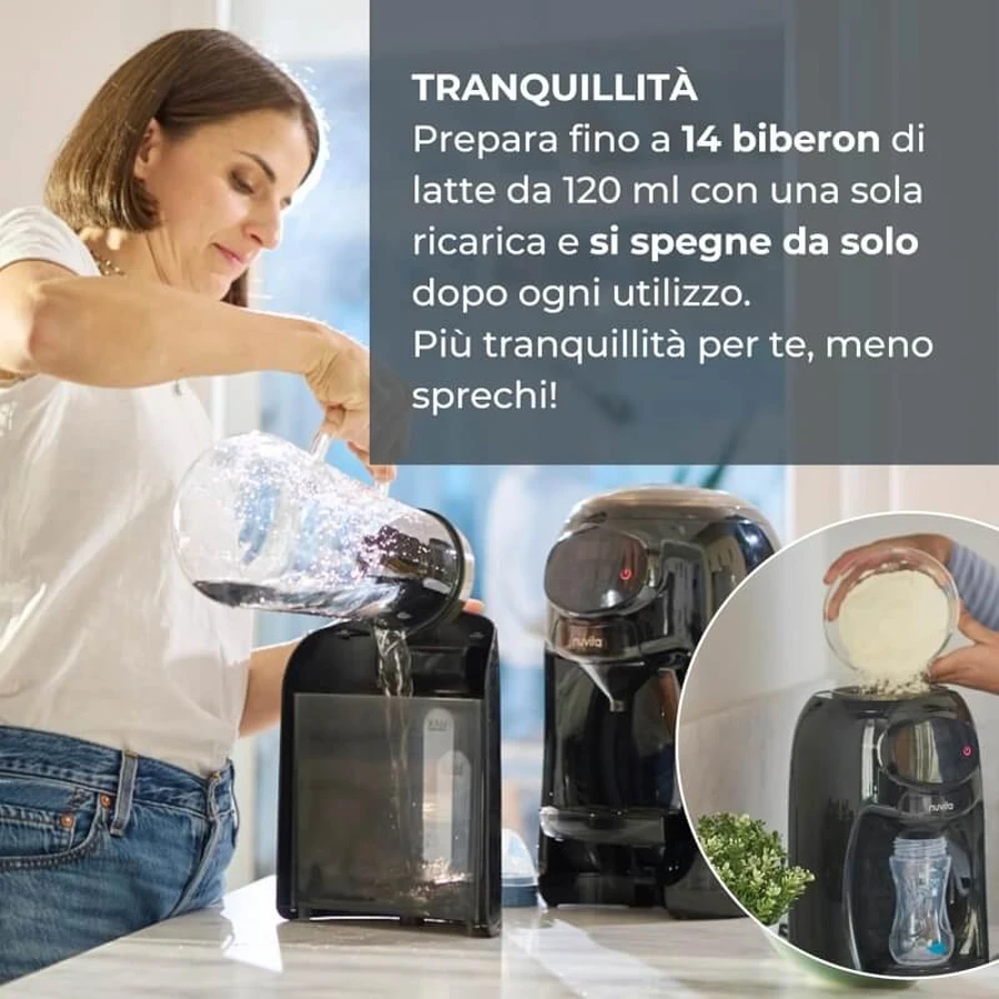 Nuvita Lattespresso: dispensador de fórmula instantánea con sistema cerrado