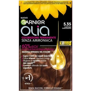 Garnier Olia - Ammoniakvrije permanente haarkleuring nr. 5.35, chocoladebruin