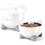 Catit Pixi – Kombipaket mit weißem Katzen-Trinkbrunnen