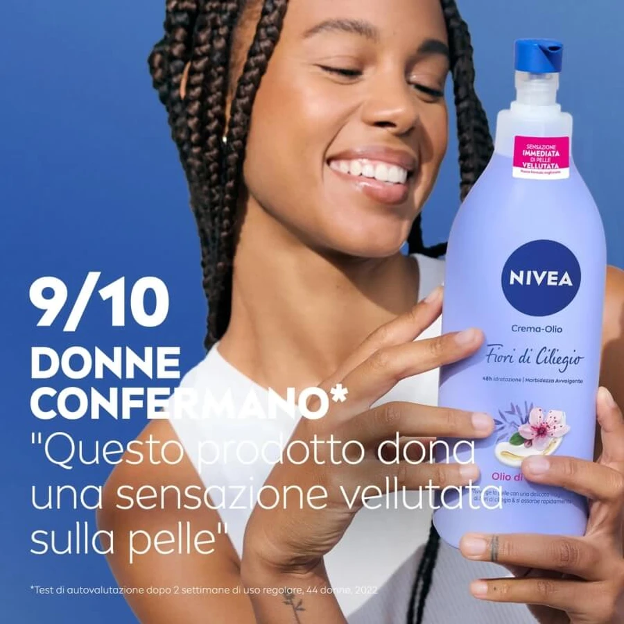 Nivea Cherry Blossom &amp; Jojoba-olie - Lichaamsoliecrème voor de normale en droge huid, 400 ml