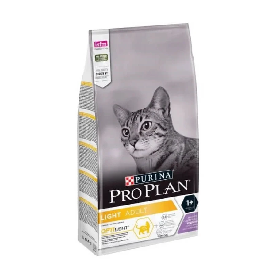 Purina Pro Plan Cat Light Turkey - Alimento completo para gatos adultos con sobrepeso, 10 kg