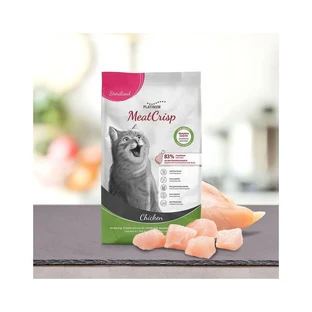 Platinum Meatcrisp Chicken – Alleinfuttermittel für kastrierte erwachsene Katzen, 400 g