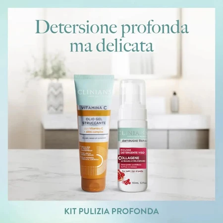 Gel démaquillant Clinians à la vitamine C, 125 ml