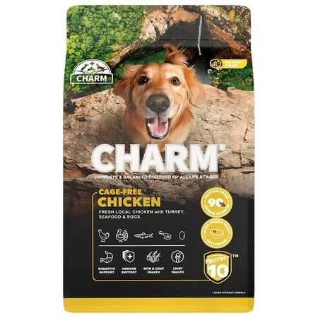 Charm Freiland-Hühnerfutter – Alleinfuttermittel für Welpen, trächtige und säugende Hündinnen, 340 g