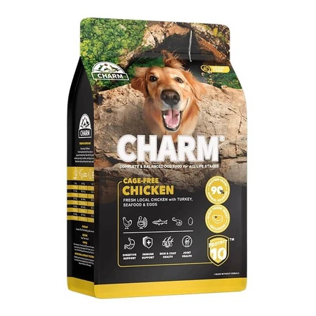 Charm Freiland-Hühnerfutter – Alleinfuttermittel für Welpen, trächtige und säugende Hündinnen, 340 g