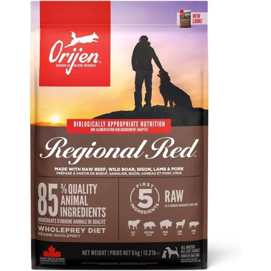 Orijen Regional Red – Alleinfuttermittel für Hunde aller Größen und Lebensphasen, 6 kg