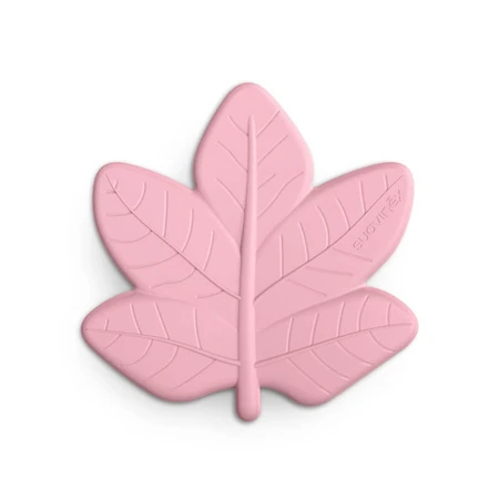 Suavinex Poetry – Silikon-Beißring „Pink Maple Leaf“