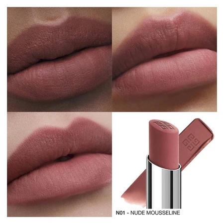 Givenchy Le Rouge Velvet Matte - Barra de labios n.º N01 Nude Mousseline