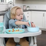 Juego de vajilla para bebés Chicco - Juego de vajilla rosa a partir de los 12 meses