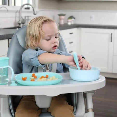 Juego de vajilla para bebés Chicco - Juego de vajilla rosa a partir de los 12 meses