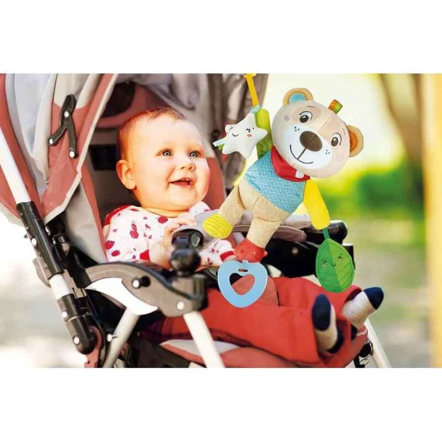 Clementoni Easy-peasy Soft Bear - Juguete para cochecito, a partir de 0 meses