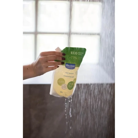 Mustela Biologische Reinigingsgel - Reinigingsmiddel voor lichaam en haar, navulling, 400 ml