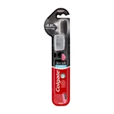 Colgate Slim Soft Charcoal - zachte tandenborstel met dunne, antibacteriële borstelharen en een flexibele borstelkop