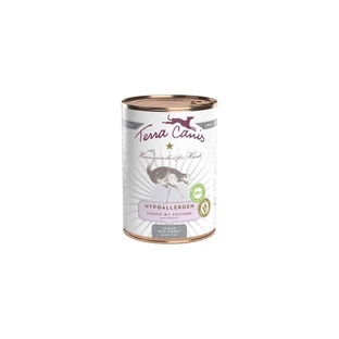 Terra Canis Hipoalergénico de avestruz con chirivía - Pienso húmedo completo para perros adultos, 400 g