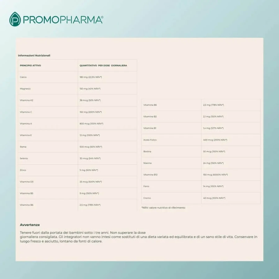 Promolase 1000 Multinutrient, 14 sticks - Complément alimentaire à base de vitamines et de minéraux