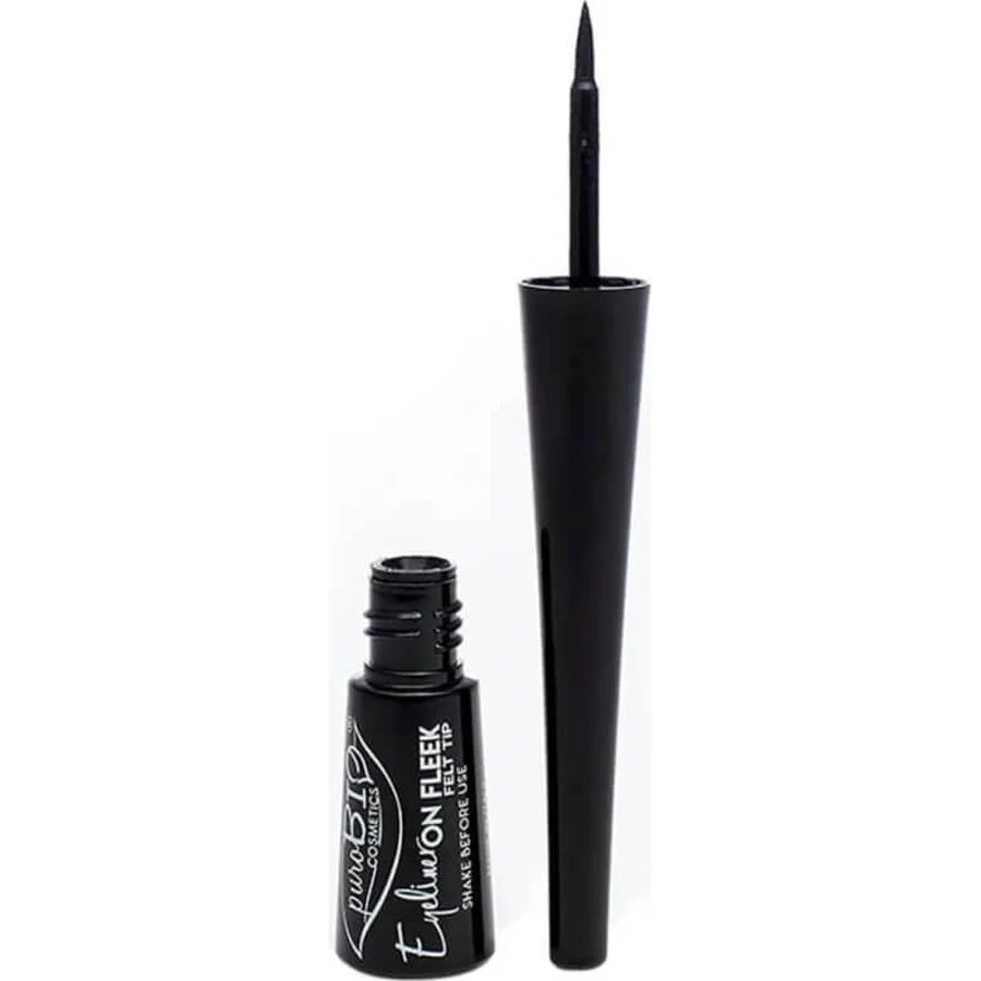 Purobio on fleek - delineador de ojos con punta de fieltro - N.º 01 negro