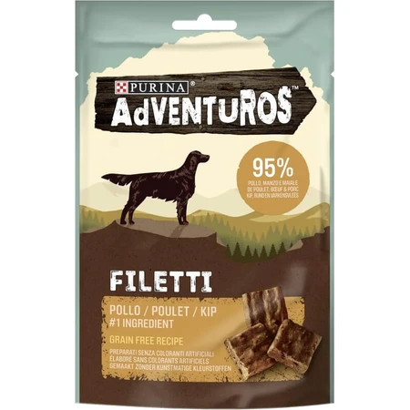 Adventuros Chicken Strips - Dog Snacks, 70 g