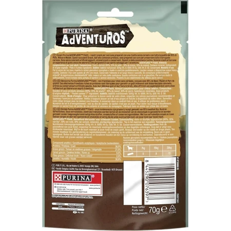 Adventuros Chicken Strips - Dog Snacks, 70 g