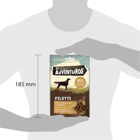 Adventuros Chicken Strips - Dog Snacks, 70 g