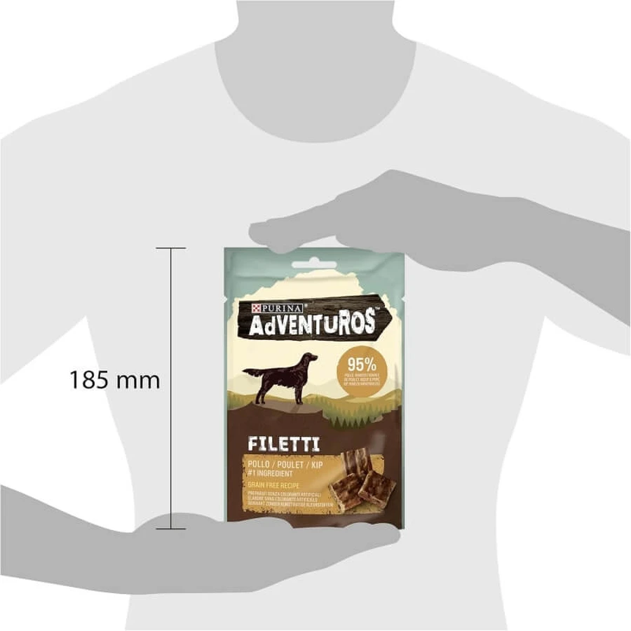 Adventuros Chicken Strips - Dog Snacks, 70 g