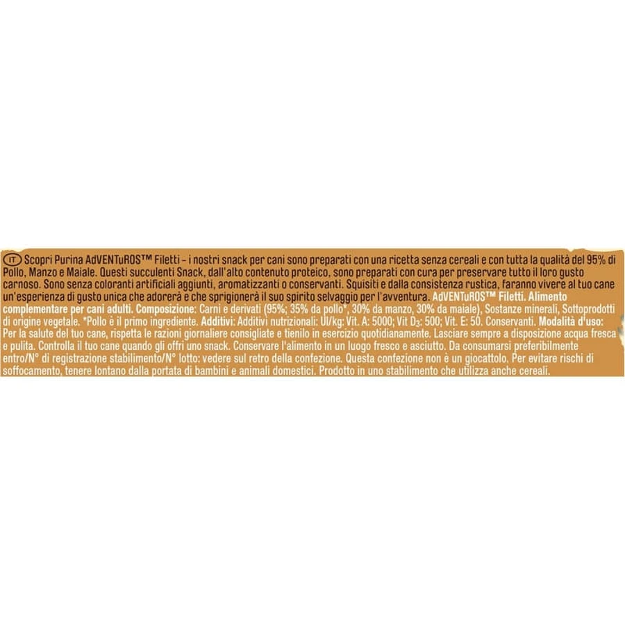 Adventuros Chicken Strips - Dog Snacks, 70 g