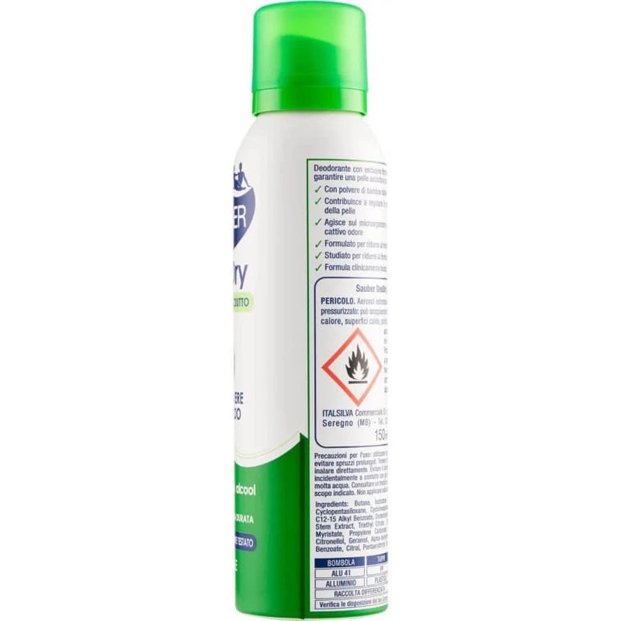 Sauber Deodry Fresh &amp; Dry 48h - Déodorant en spray 150 ml
