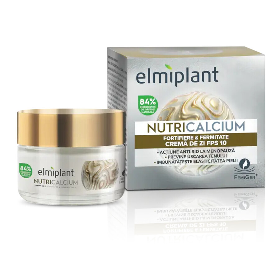 NutriCalcium Crème de jour raffermissante avec SPF 10, 50 ml, Elmiplant