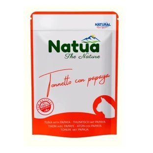 Natua Natural Soft Jelly Tonnetto con papaya - Pienso completo para gatos, 70 g