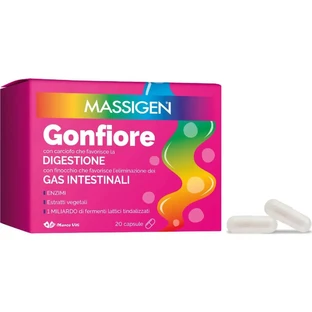 Massigen Bloating Relief 20 Kapseln – Nahrungsergänzungsmittel zur Linderung von Blähungen