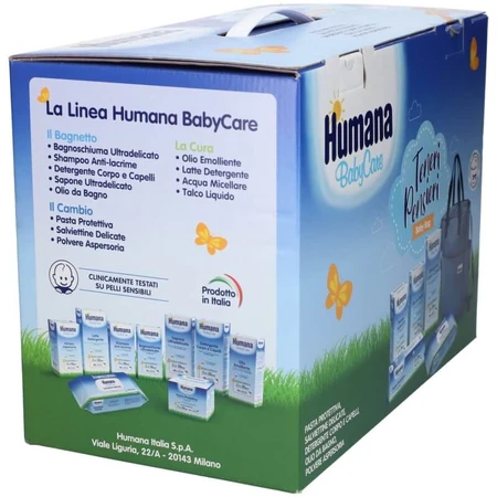 Humana Baby Care : Tender Thoughts - 5 produits de soins pour nouveau-nés dans un sac tout équipé