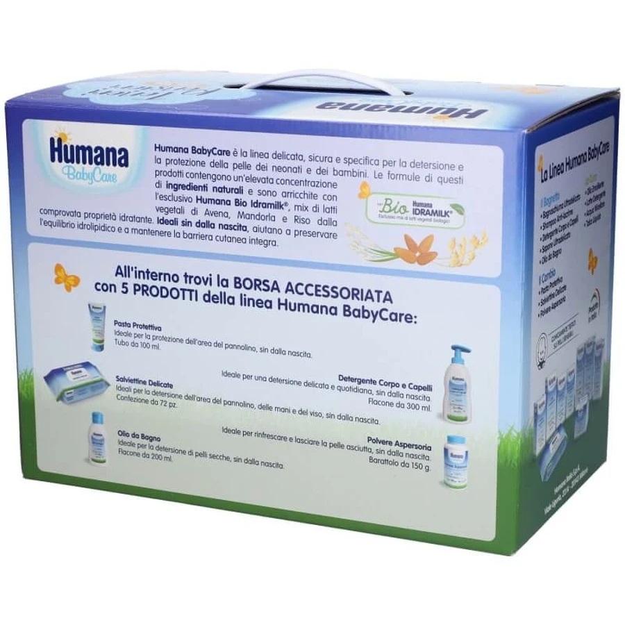 Humana Baby Care : Tender Thoughts - 5 produits de soins pour nouveau-nés dans un sac tout équipé
