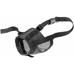 Filet de muselière Ferplast noir XXL - muselière en maille de nylon respirante avec une ouverture pour boire