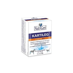 Nutrigen Kartileg forte h.e. - complemento alimenticio para perros y gatos deportistas, para fortalecer los huesos y las articulaciones, 60 comprimidos