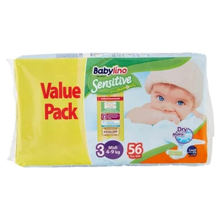Babylino Sensitive – 56 Windeln der Größe 3 (4–9 kg)