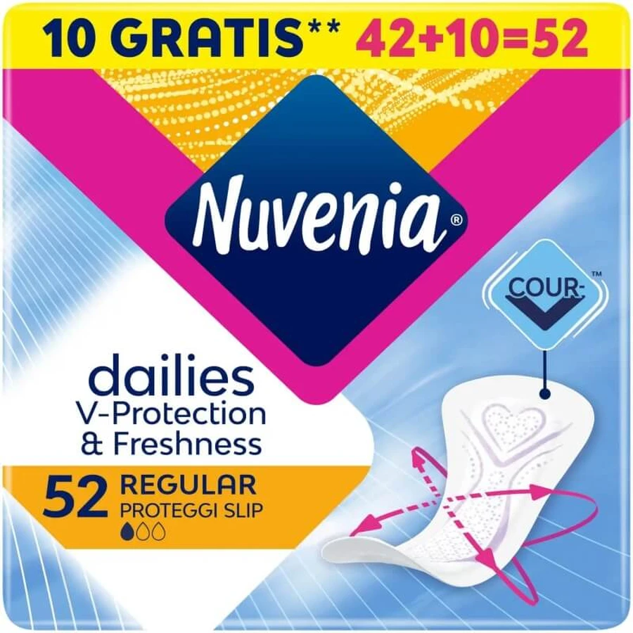 Nuvenia Dailies V-Protection &amp; Freshness - 52 gewone inlegdoekjes