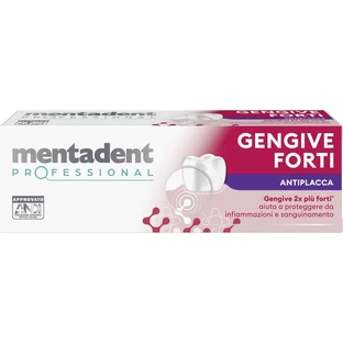 Mentadent Professional Strong Gums - Pasta dentífrica antiplaca y antisarro, 75 ml