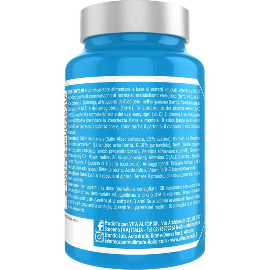 Ultimate Italia Oxygen 30 Capsules - Sports Supplement
