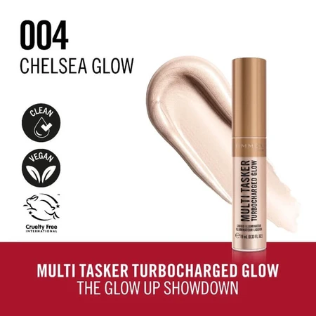 Rimmel Multi-Tasker Turbocharged Glow - Liquid Highlighter No. 004 Chelsea Glow