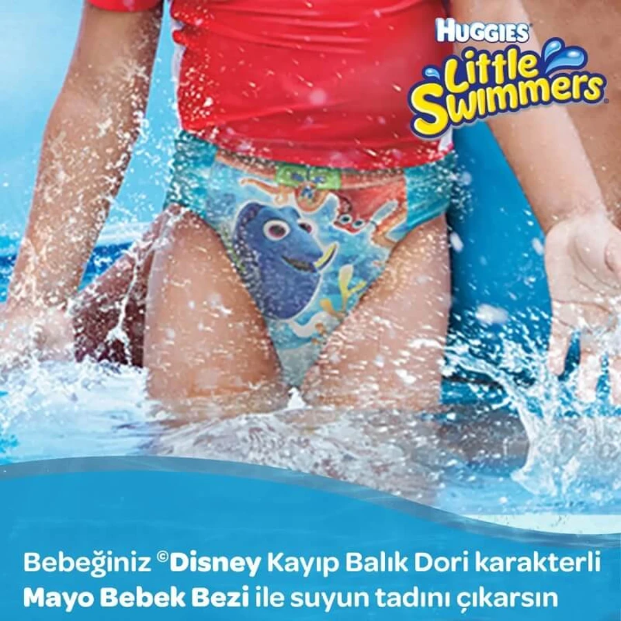 Pañales de baño Huggies Little Swimmers, talla 3-4 (7-15 kg), paquete de 12