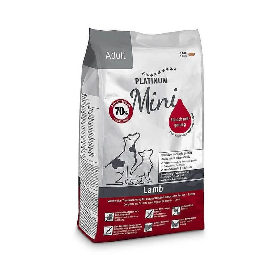 Platinum Mini Adult Lamb - Droogvoer voor kleine volwassen honden, 900 g